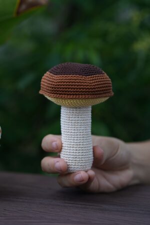 Enchanting Crochet Mushroom A Whimsical Plush Toy for Kids and Home Decor