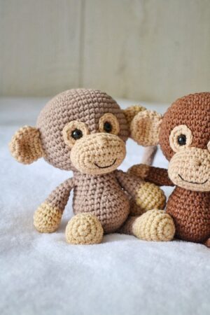 Adorable Handmade Monkey Stuffed Toy Personalized Gifts for Kids, Baby Showers, and Christmas