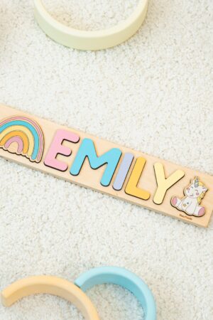 Personalized Wooden Name Puzzle A Cherished Gift for Little Explorers