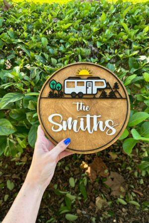 Personalized Camping Name Sign Create a Unique Touch for Your Campsite