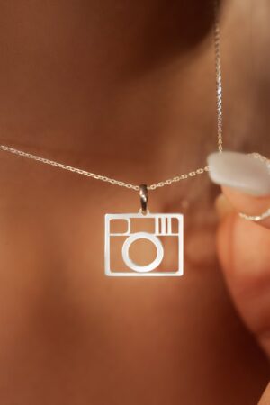 18K Gold Plated Camera Necklace Capture Memories with Style