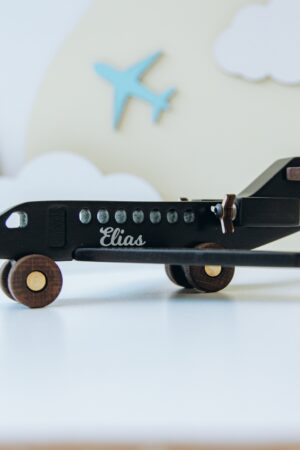 16 Vibrant Aircrafts Personalized Wooden Toys for Imaginative Play and Sensory Development