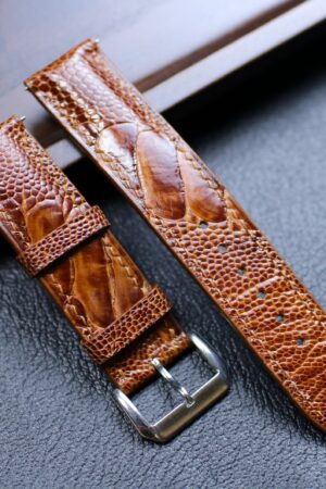 Genuine Ostrich Foot Leather Watch Band Elevate Your Timepiece with Exotic Luxury