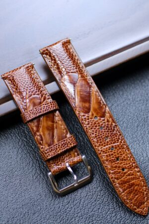 Genuine Ostrich Foot Leather Watch Band Elevate Your Timepiece with Exotic Luxury