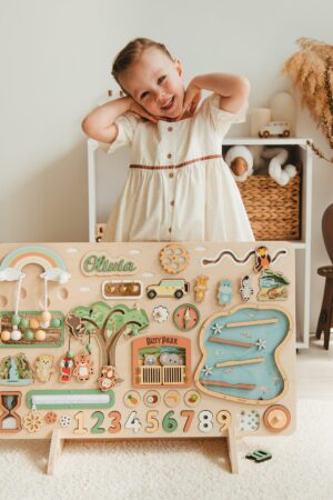 Personalized Big Busy Board Sensory Exploration and Learning for Curious Toddlers