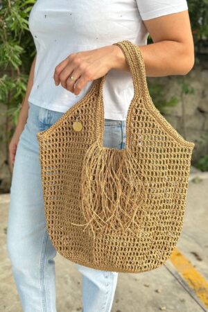 Raffia Crochet Tote The Perfect Summer Accessory for Beach, Shopping, and More