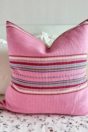 Handwoven Haven 20" Square Cotton Pillow Cover for Modern Bohemian Charm