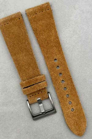 Sand Tan Suede Watch Strap Elevate Your Timepiece with Comfort and Style