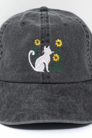 Embroidered Kitten Baseball Cap Purrfect Summer Style for Cat Lovers