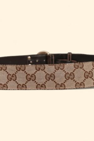 Authentic Gucci Vintage Monogram Belt Timeless Elegance and Heritage