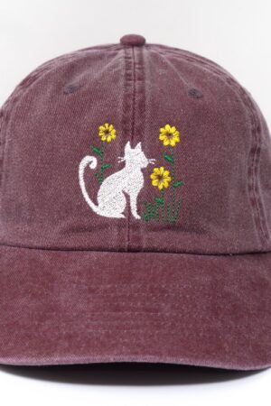 Embroidered Kitten Baseball Cap Purrfect Summer Style for Cat Lovers