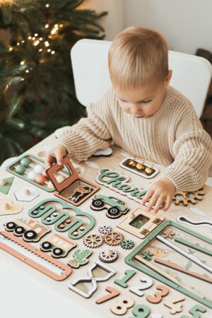 Super-Sized Sensory Adventure Personalized Montessori Ocean Busy Board for Curious Toddlers