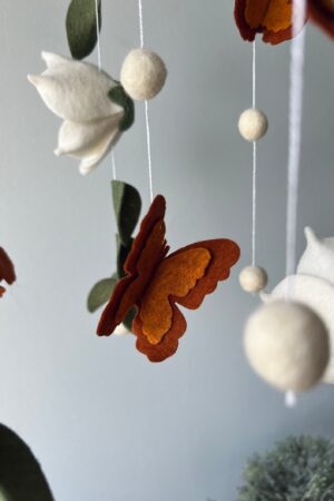 Enchanting Floral Baby Mobile A Serene Sanctuary for Your Little Princess