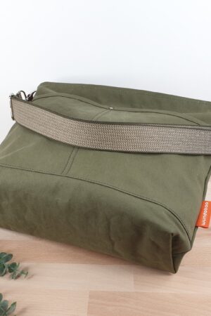 Olive Canvas Crossbody Bag Lightweight, Comfortable, and Stylish