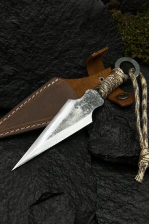 Handcrafted Throwing Knife Precision-Forged for Hunting, Camping, and Tactical Use