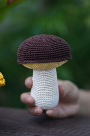 Enchanting Crochet Mushroom A Whimsical Plush Toy for Kids and Home Decor