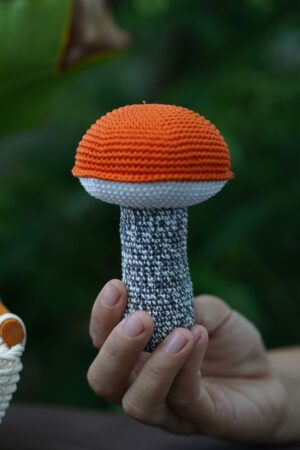 Enchanting Crochet Mushroom A Whimsical Plush Toy for Kids and Home Decor