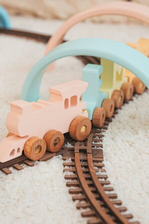 Personalized Wooden Train Name with Magnets A Unique First Birthday Gift for Boys