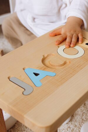 Personalized Name Puzzle Stool The Perfect Gift for Toddlers and Babies