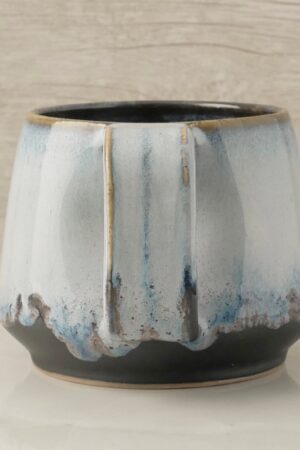 Handmade Mountain FluxBlue Handle Mugs Elevate Your Home with Unique Ceramic Art