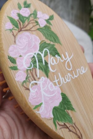 Personalized Handcrafted Keepsake Hairbrush A Cherished Gift for Little Ones