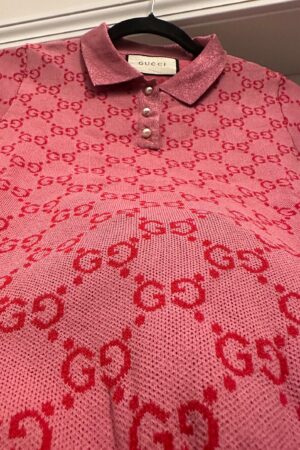 Vintage Gucci Monogram GG Short Sleeve Polo A Timeless Classic from the 2000s