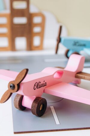 Personalized Wooden Airplane Toys Soar into Imaginative Adventures for Boys and Toddlers