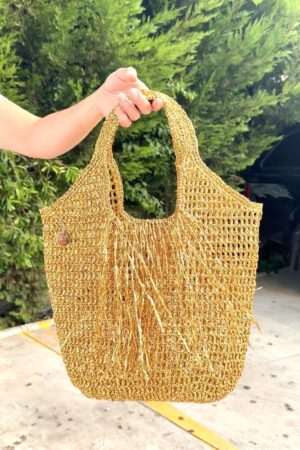 Raffia Crochet Tote The Perfect Summer Accessory for Beach, Shopping, and More