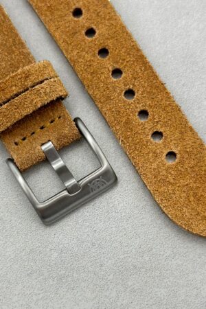 Sand Tan Suede Watch Strap Elevate Your Timepiece with Comfort and Style