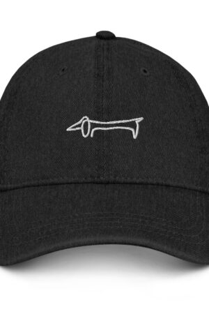 Dachshund Picasso Cap Embroidered Sausage Dog Hat for Dog Lovers, Puppy Owners, and Dog Moms