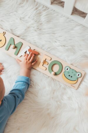 Personalized Woodland Animal Puzzle A Cherished Gift for Baby Showers, Birthdays, and Christmas