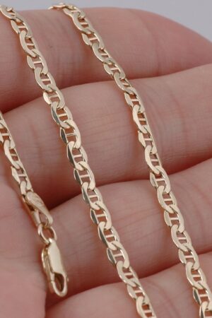 14K Solid Gold Mariner Chain A Timeless Treasure for Chain Lovers