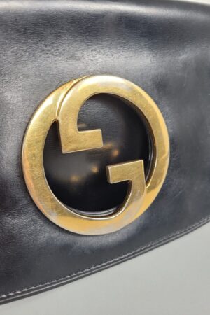 Vintage Gucci Blondie Black Leather Clutch Bag A Timeless Classic