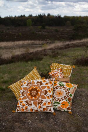 Embroidered Suzani Handwoven Pillow Cushion Covers Ethically Crafted, Fair & Slow