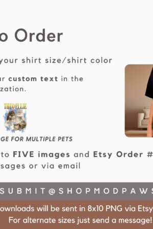 Personalized Vintage Pet T-Shirt Capture Your Furry Friend's Charm