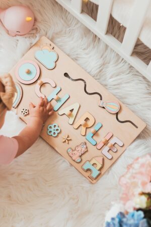 Personalized Montessori Busy Board A Sensory Adventure for Curious Toddlers