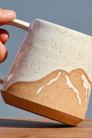 Celestial Sips from the Mountains Handmade Mug by Salt of the Earth Pottery