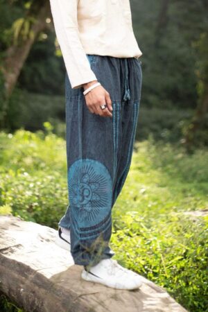 Boho-Chic Oversized Festival Trousers Sustainable, Handmade in Nepal