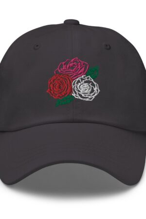 Three Roses Embroidered Dad Hat Bloom in Style with Our Adjustable Floral Cap