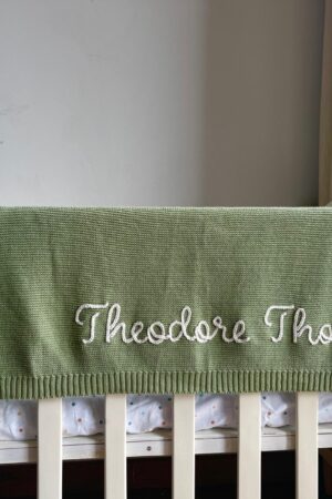 Personalized Baby Blanket Embroidered, Soft, Breathable, Perfect Gift for Newborns and Baby Showers