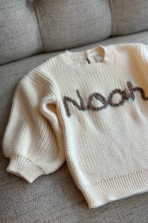 Personalized Baby Sweater Embroidered Sweatshirt, Custom Newborn Gift