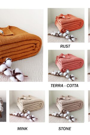 Cozy Comfort Pure Cotton 4-Layer Gauze Throw for All Seasons