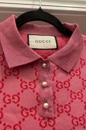 Vintage Gucci Monogram GG Short Sleeve Polo A Timeless Classic from the 2000s