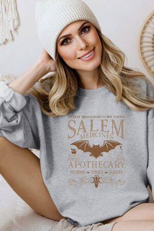 Bewitching Salem Apothecary Sweatshirt Unveil the Enchanting Spirit of Halloween