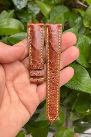 Genuine Ostrich Leg Leather Watch Strap Elevate Your Timepiece with Exotic Luxury