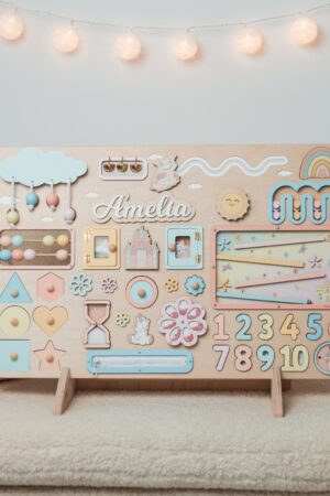 Personalized Busy Board Engage Your Toddler's Senses and Foster Early Learning