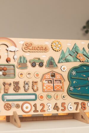 Personalized Busy Board Engage Your Toddler's Senses and Foster Early Learning