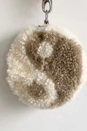 Handmade Ying Yang Sheepskin Bag A Unique and Sustainable Accessory