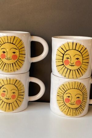 Sunshine in a Mug Illuminate Your Mornings with Handmade Ceramic Cheer