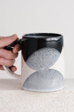 Winter's Embrace Handcrafted Stoneware Mug for 17oz of Cozy Warmth